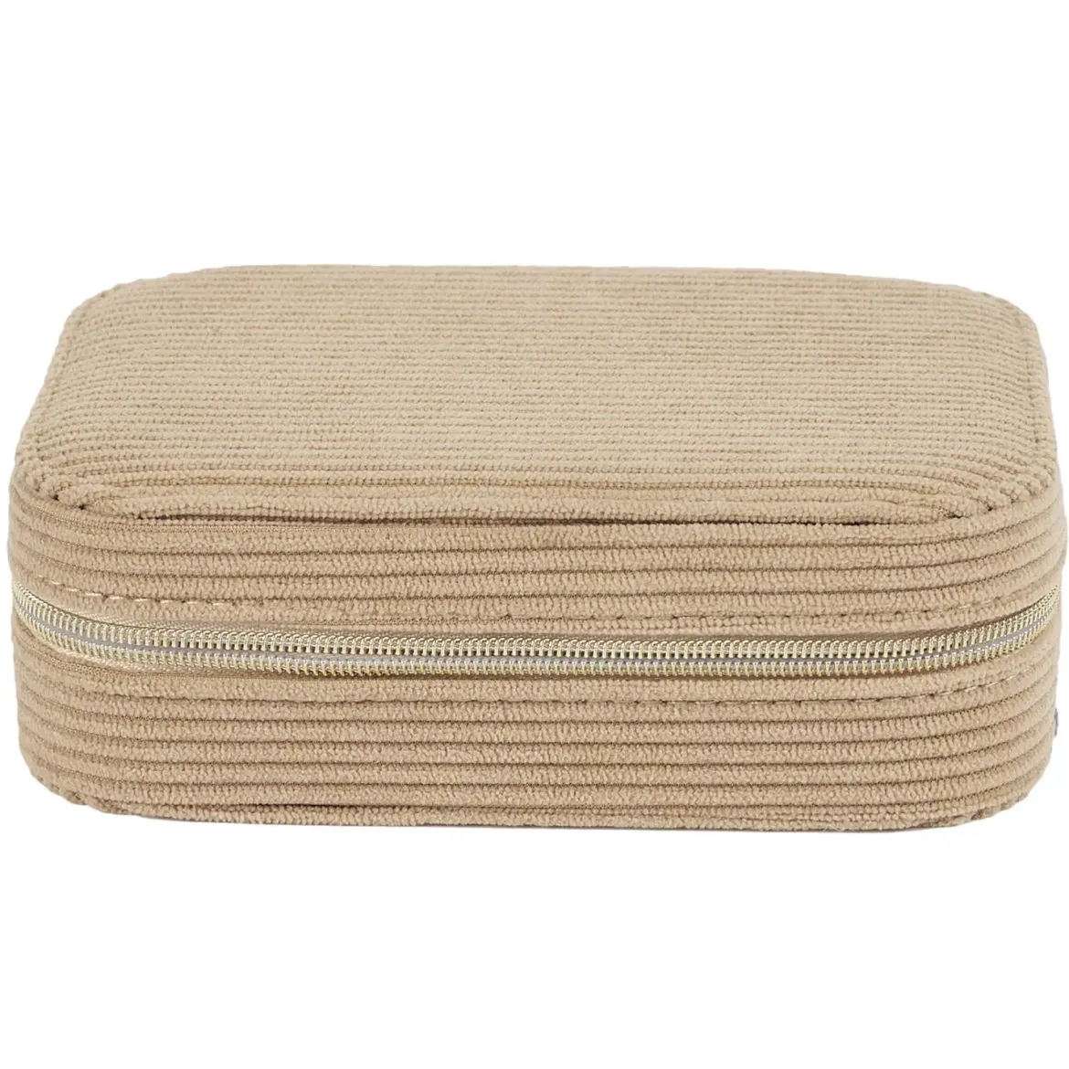 BOITE BIJOUX VELOURS COTELE RECTANGLE