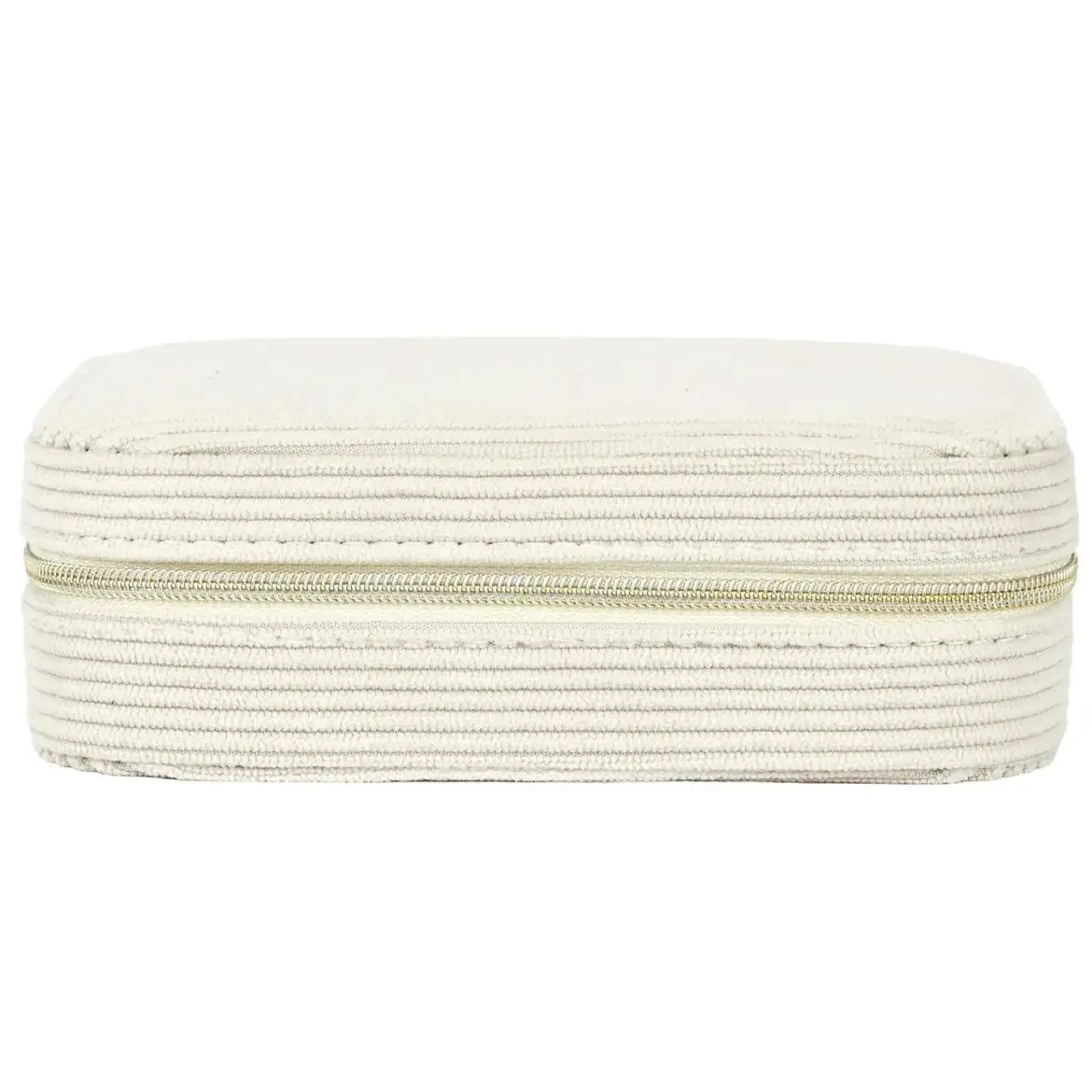BOITE BIJOUX VELOURS COTELE RECTANGLE