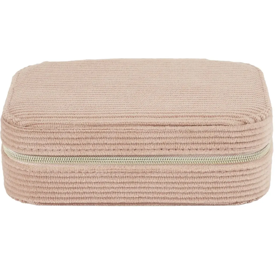 BOITE BIJOUX VELOURS COTELE RECTANGLE