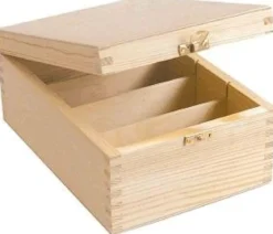 BOITE BOIS RANGEMENT PHOTOS 24 X 17 X 10.5 CM
