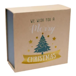 BOITE CADEAU NOEL 25X25X12CM