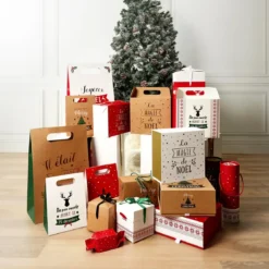 BOITE CADEAU NOEL 25X25X12CM