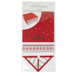 BOITE CADEAU NOEL 25X25X12CM