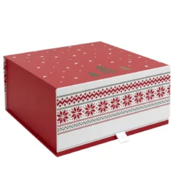 BOITE CADEAU NOEL 25X25X12CM