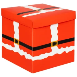 BOITE CADEAU POP UP PERE NOEL ROUGE H.20CM