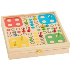 BOITE DE JEUX EN BOIS