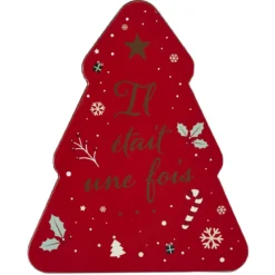 BOITE METAL FORME SAPIN NOEL