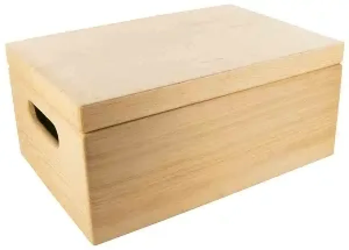 BOITE RANGEMENT BOIS 29.5 X 19 X 13 CM