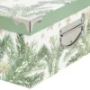 BOITE RECTANGLE GIVRE D HIVER D.28X19.5X10.8CM