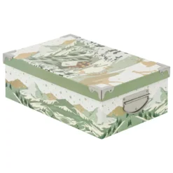 BOITE RECTANGLE GIVRE D HIVER D.32X21.5X11.8CM
