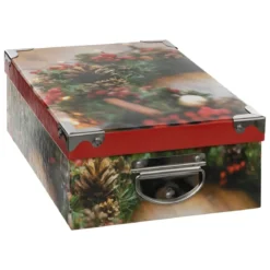 BOITE RECTANGLE IMPRIME TRADITIONNEL D.20.5X13.5X8CM
