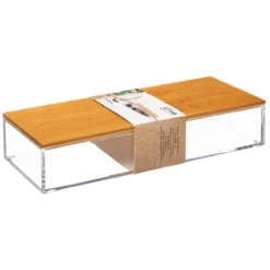 BOITE RECTANGLE SELENA BAMBOU D.25.6X9.6X5.5CM
