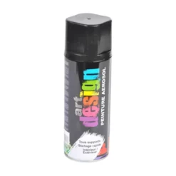BOMBE DE PEINTURE MULTI SUPPORTS 400ML NOIR MAT