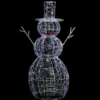 BONHOMME DE NEIGE 3D LUMINEUSE 200 LED 8 FONCTIONS H.120CM