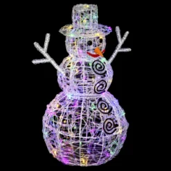BONHOMME DE NEIGE EXTERIEUR 3D 100LEDS BLANC H.60CM