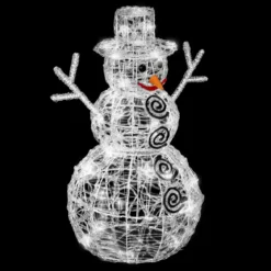 BONHOMME DE NEIGE EXTERIEUR 3D 100LEDS BLANC H.60CM