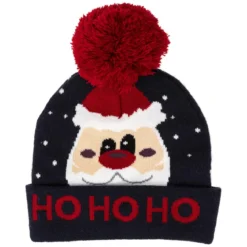 BONNET ENFANT PERE NOEL RENNE TAILLE UNIQUE