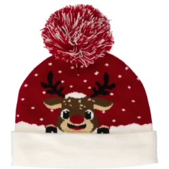 BONNET ENFANT PERE NOEL RENNE TAILLE UNIQUE