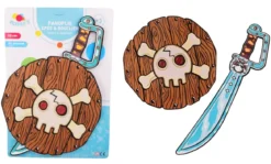 BOUCLIER ET EPEE PIRATES 53CM MOUSSE