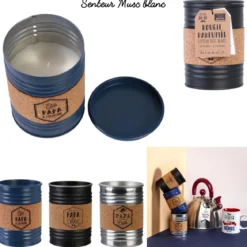 BOUGIE PARFUMEE CONSERVE METAL PAPA 130GR