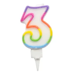 BOUGIE ANNIVERSAIRE CHIFFRE 3