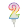 BOUGIE ANNIVERSAIRE CHIFFRE 2