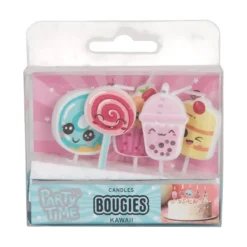 BOUGIE ANNIVERSAIRE KAWAII X5