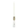 BOUGIE ANNIVERSAIRE MUSICALE H.12.5CM BLANC