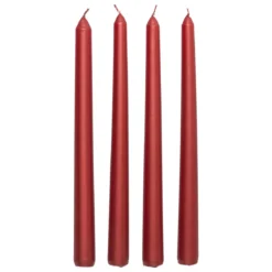 BOUGIE BATON SATIN ROUGE 192G X4 PIECES