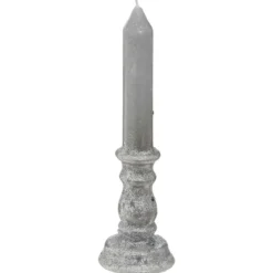 BOUGIE CHANDELLE PAILLETTE H.20CM 98G ARGENT