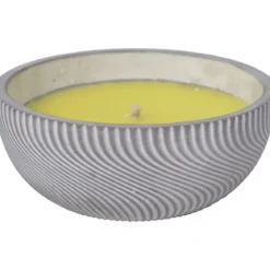 BOUGIE CITRONNELLE POT CIMENT GRAND MODELE VAGUE