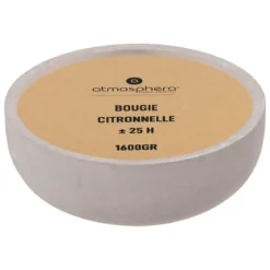 BOUGIE CITRONNELLE POT CIMENT ELY 1600G