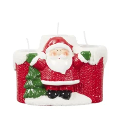 BOUGIE EN CERAMIQUE SANTA 11.5X6.5X8.5CM