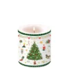 BOUGIE HIVER H 8CM. DIAM 7.5CM