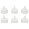 BOUGIE LED CHAUFFE PLAT BLANCHE X6 PIECES