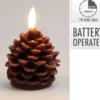 BOUGIE LED POMME PIN D.7CM