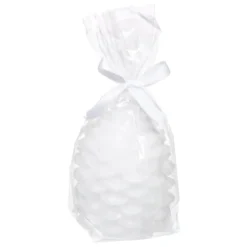 BOUGIE LED SAPIN BLANC H.9.5CM