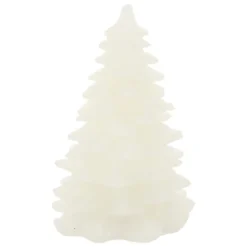 BOUGIE LED SAPIN BLANC H.9.5CM