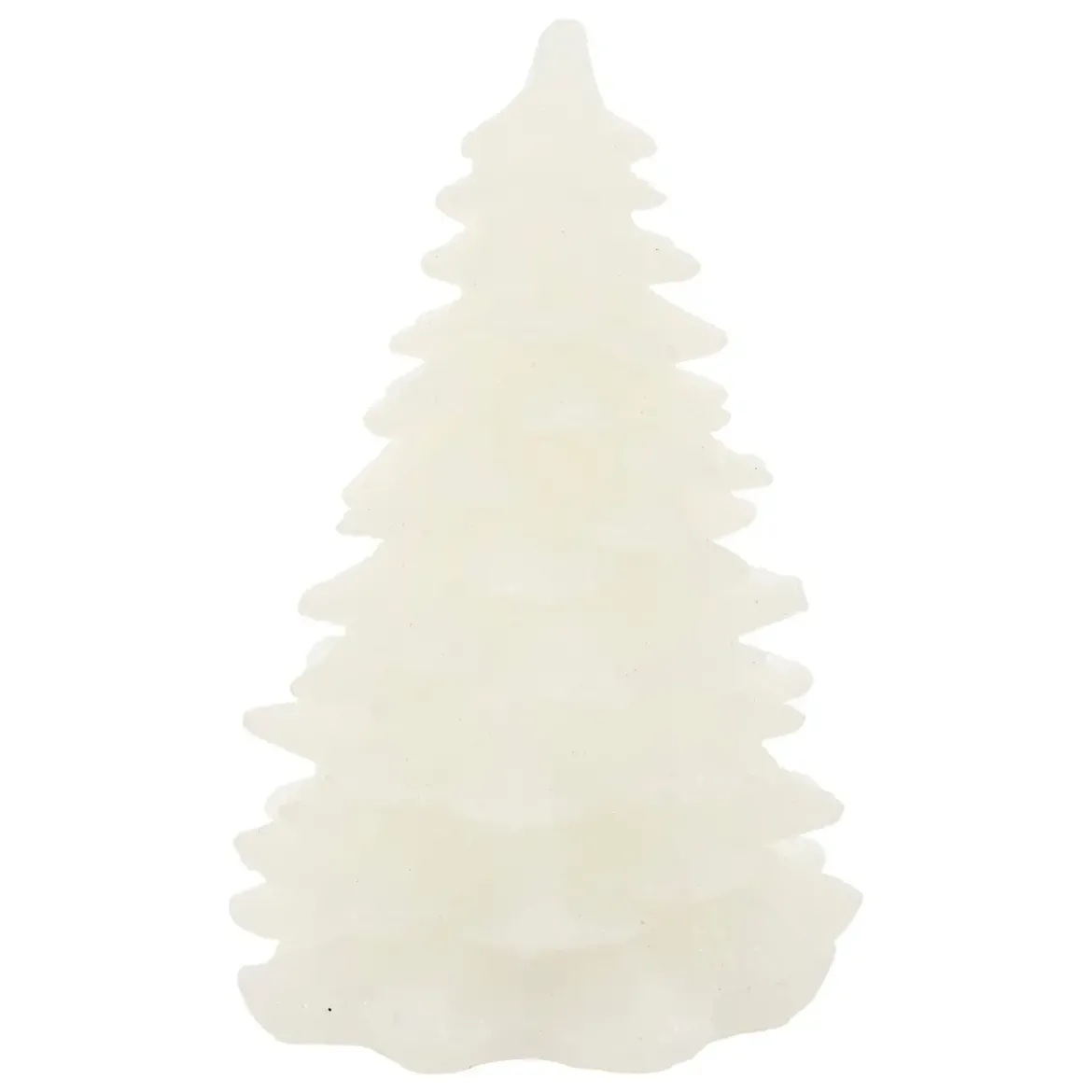 BOUGIE LED SAPIN BLANC H.9.5CM