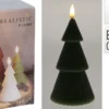 BOUGIE LED SAPIN D.11CM VERT