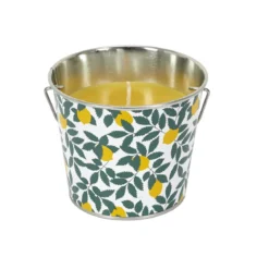 BOUGIE PARFUMEE CITRONNELLE SEAU METAL