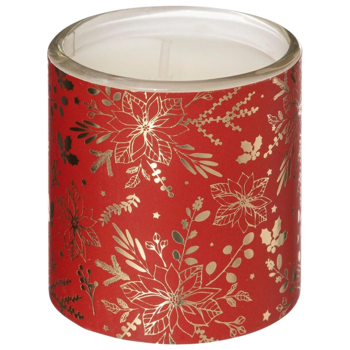 BOUGIE PARFUMEE PHOTOPHORE IMPRIME ROUGE X3 PIECES