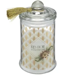 BOUGIE PARFUMEE VERRE IRIS 11X6CM 85G