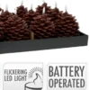BOUGIE POMME PIN LED D.13CM