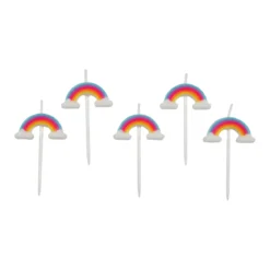 BOUGIE RAINBOW 3D X5 PIECES