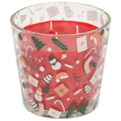BOUGIE VERRE IMPRIME 500G