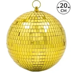 BOULE A FACETTES OR 20CM