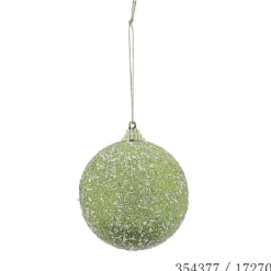 BOULE D.8CM VERT POLYSTYRENE