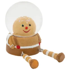 BOULE DE NOEL NEIGE LUTIN ASSIS D.4.5CM