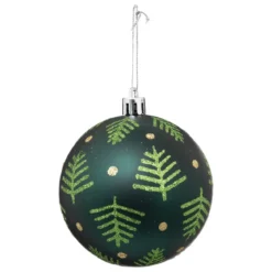 BOULE DE NOEL SAPIN VERT 8CM
